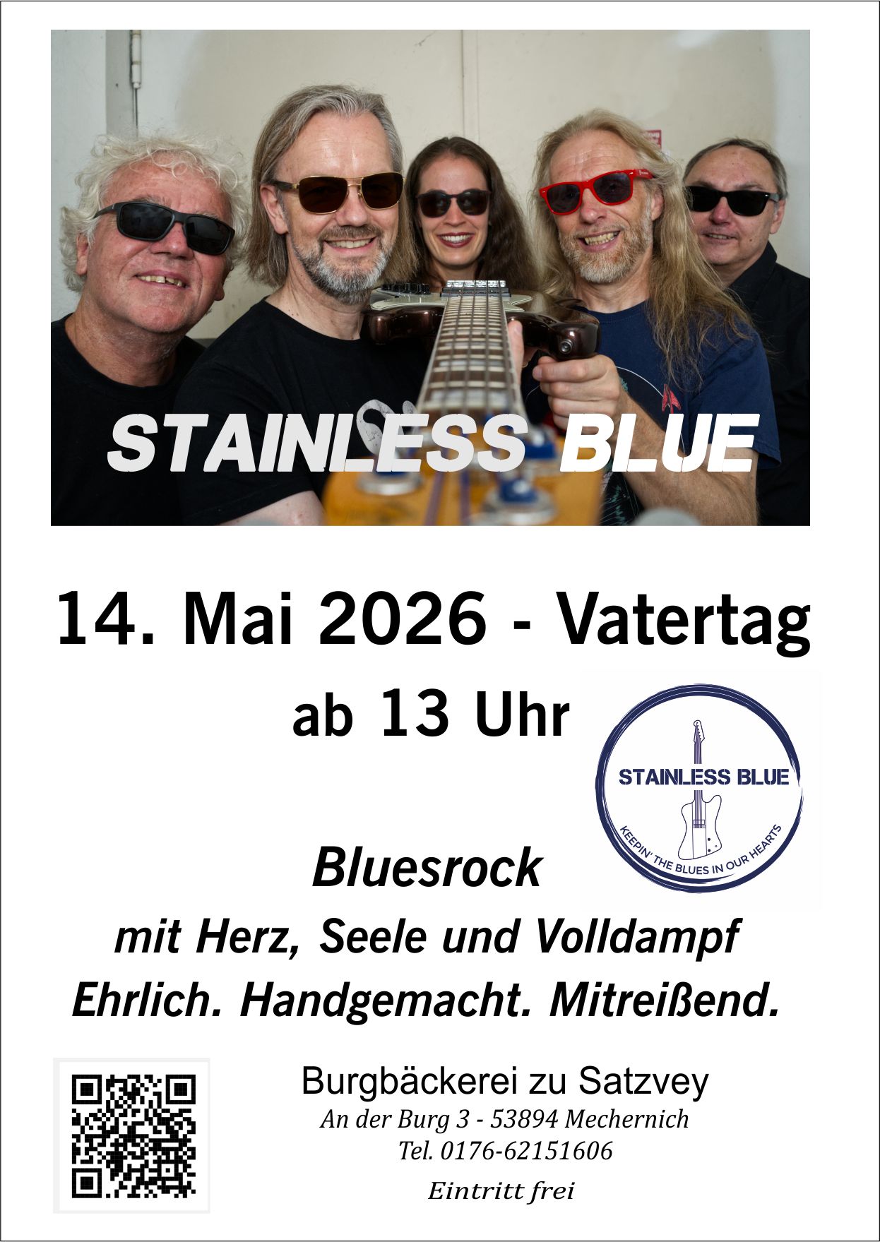 Vatertag mit Stainless Blue - 14. Mai 2026 - ab 13 Uhr