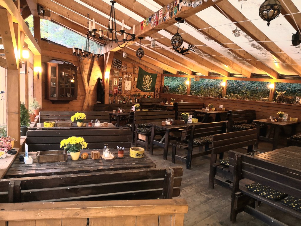 Blick in den Sitzbereich der Burgbäckerei